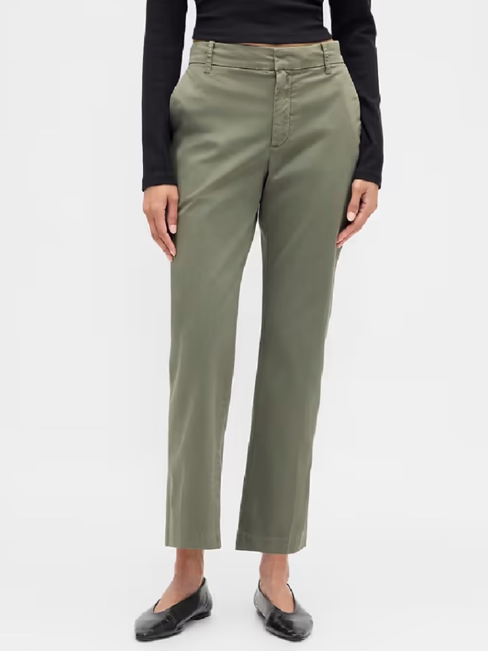 GAP Olive Chino Pants Women's Size 6